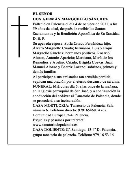 Don Germán Margüello Sánchez