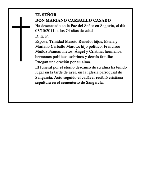 Don Mariano Carballo Casado