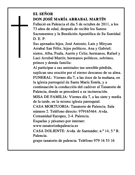 Don José María Arrabal Martín