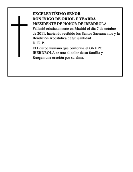 Don Íñigo de Oriol e Ybarra