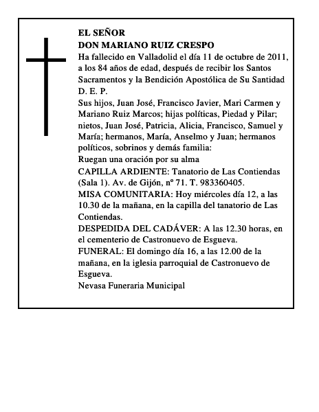Don Mariano Ruiz Crespo