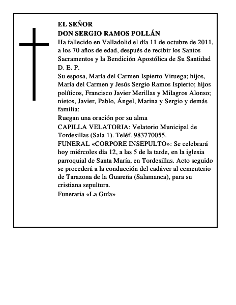 Don Sergio Ramos Pollán