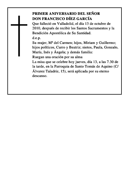 Don Francisco Díez García
