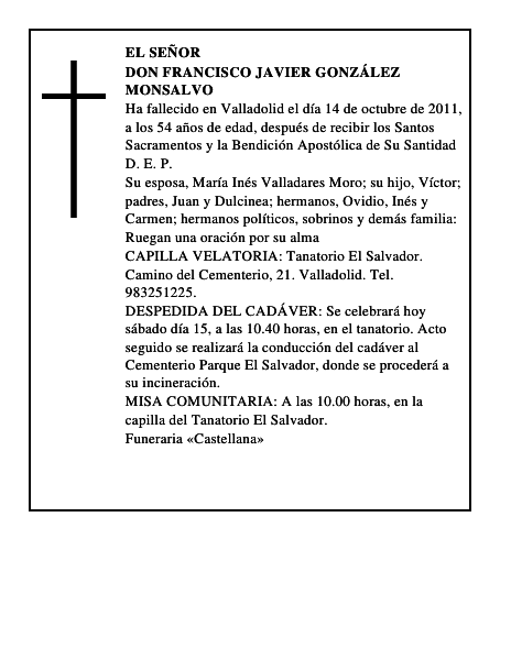 Don Francisco Javier González Monsalvo