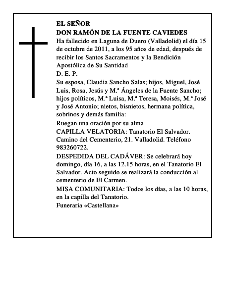 Don Ramón de la Fuente Caviedes