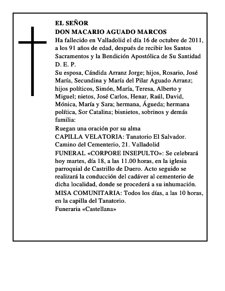 Don Macario Aguado Marcos