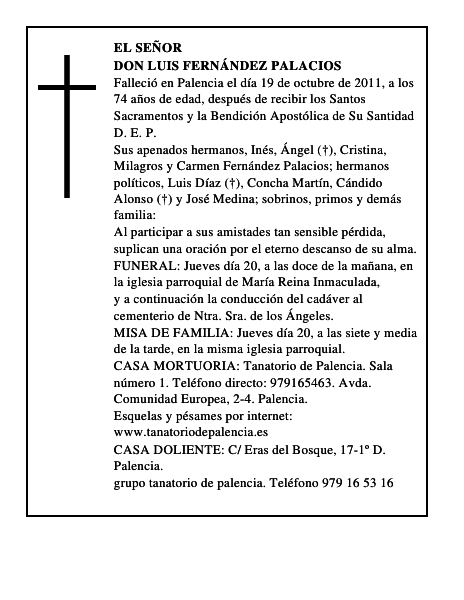 Don Luis Fernández Palacios