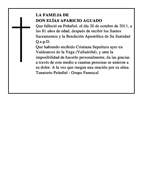 Don Elías Aparicio Aguado