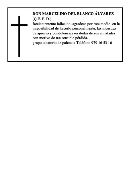 Don Marcelino del Blanco Álvarez