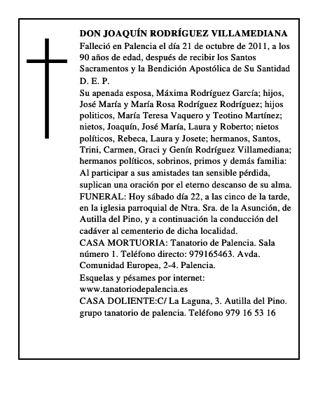 Don Joaquín Rodríguez Villamediana