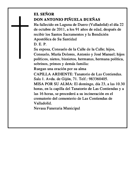 Don Antonio Piñuela Dueñas