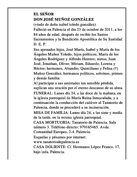 Don José Muñoz González