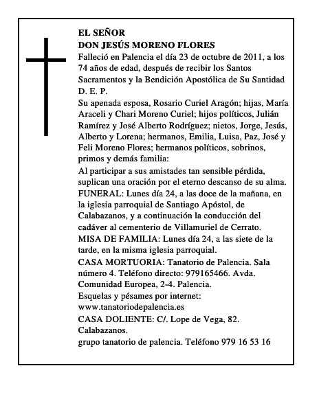 Don Jesús Moreno Flores