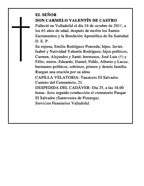 Don Carmelo Valentín de Castro