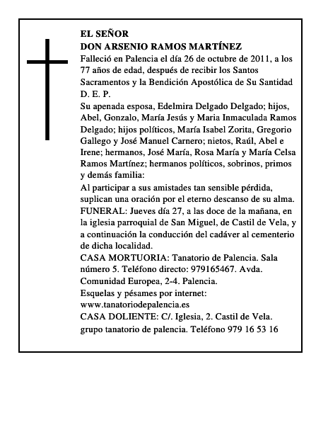 Don Arsenio Ramos Martínez