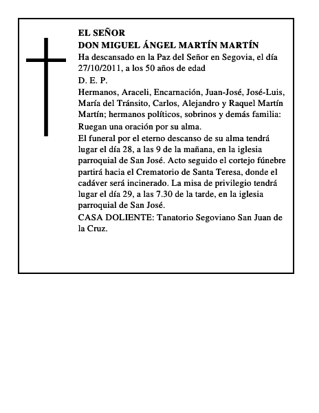 Don Miguel Ángel Martín Martín