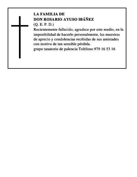 Don Rosario Ayuso Ibáñez