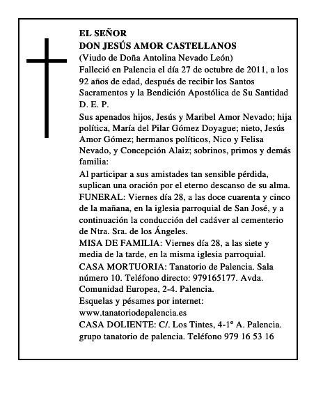 Don Jesús Amor Castellanos