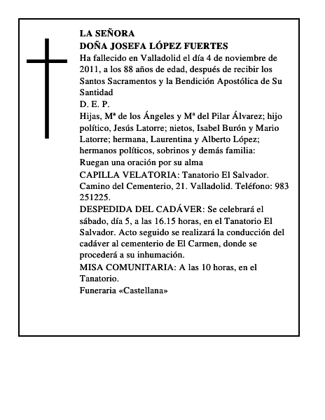 Doña Josefa López Fuertes