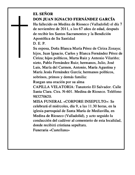 Don Juan Ignacio Fernández García