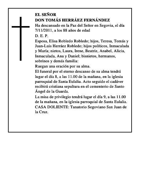 Don Tomás Herráez Fernández