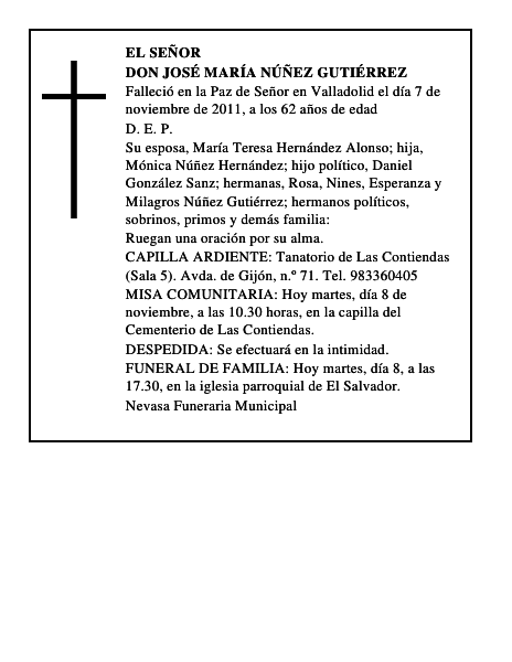 Don José María Núñez Gutiérrez