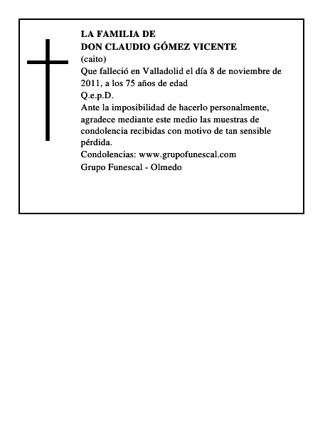 Don Claudio Gómez Vicente