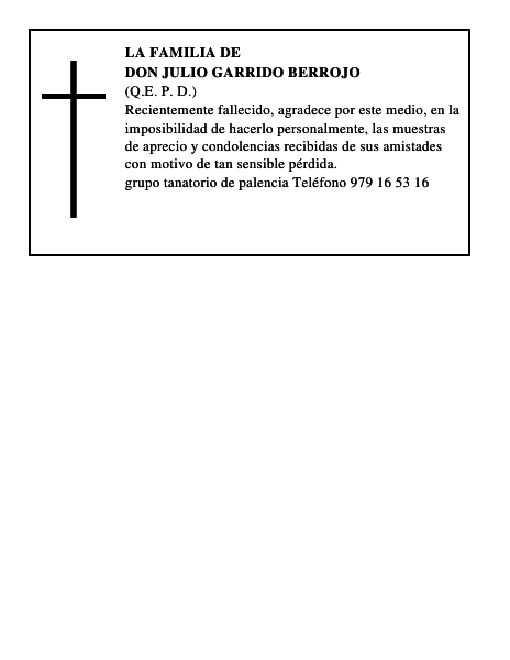 Don Julio Garrido Berrojo