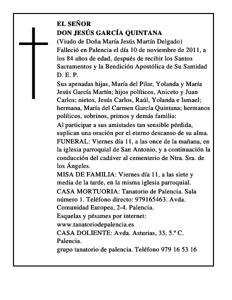 Don Jesús García Quintana