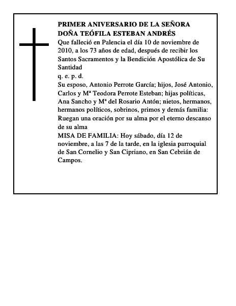 Doña Teófila Esteban Andrés