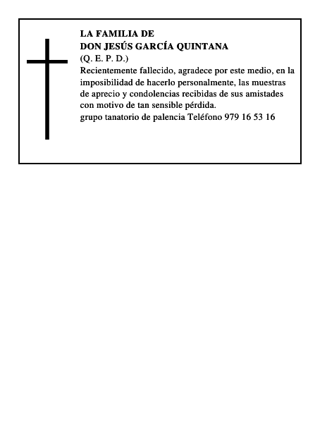 Don Jesús García Quintana