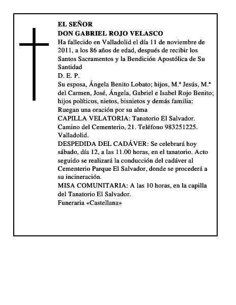 Don Gabriel Rojo Velasco