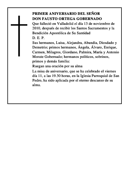 Don Fausto Ortega Gobernado
