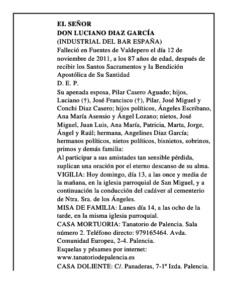 Don Luciano Diaz García