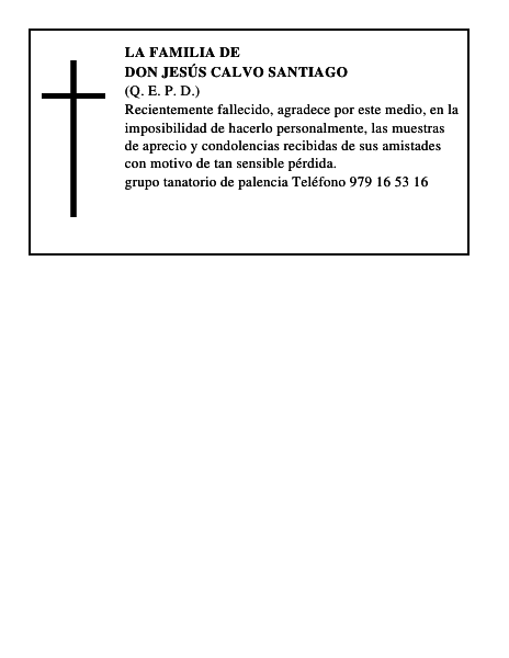Don Jesús Calvo Santiago