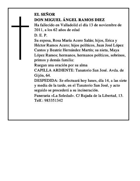 Don Miguel Ángel Ramos Diez