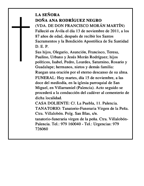 Doña Ana Rodríguez Negro