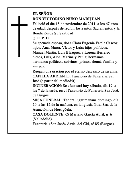 Don Victorino Nuño Marijuan
