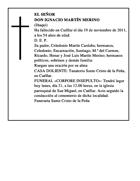 Don Ignacio Martín Merino