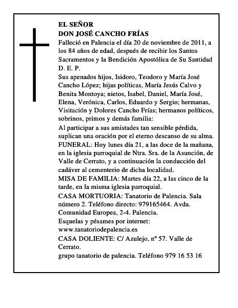 Don José Cancho Frías