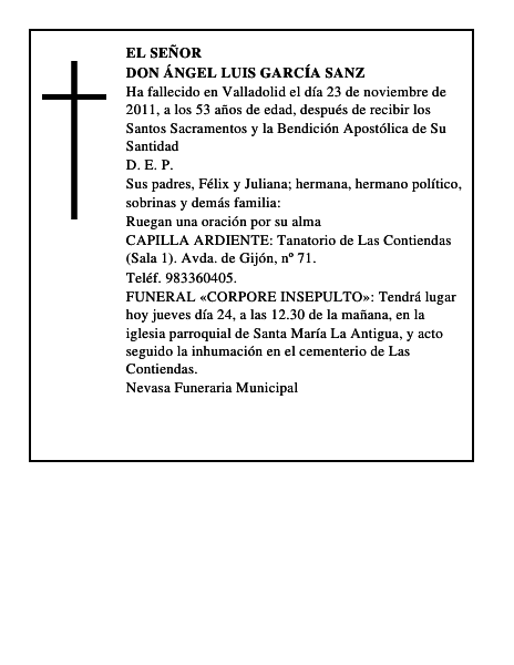Don Ángel Luis García Sanz