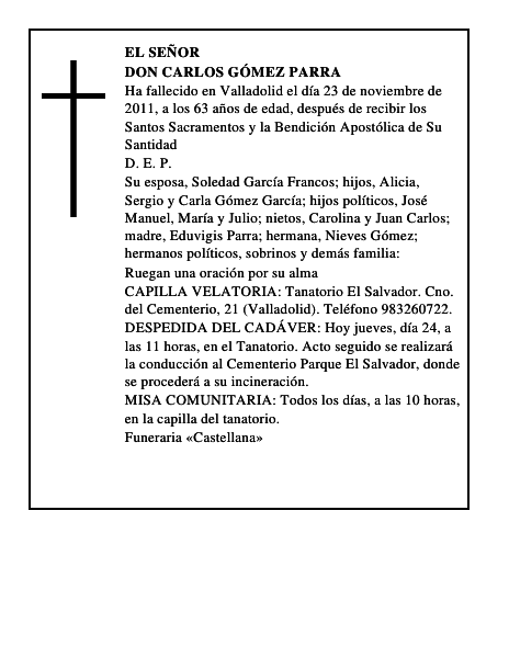 Don Carlos Gómez Parra