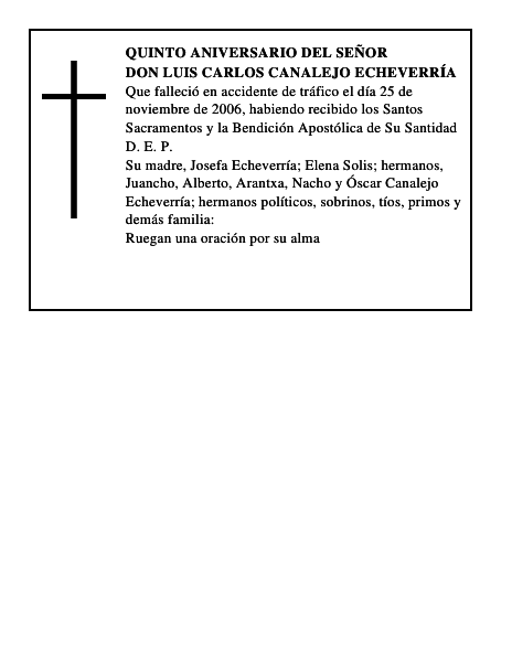 Don Luis Carlos Canalejo Echeverría