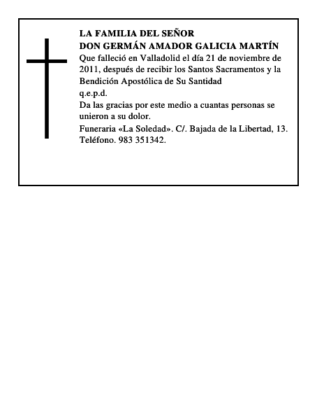Don Germán Amador Galicia Martín
