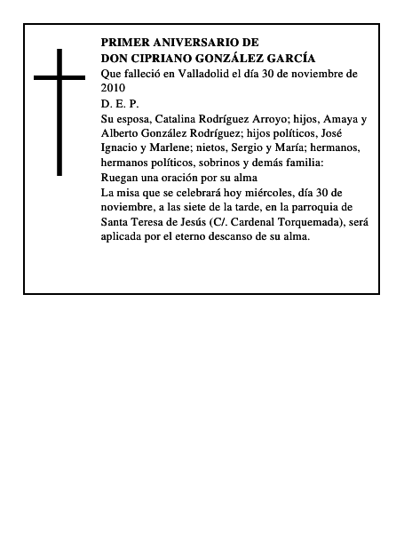 Don Cipriano González García