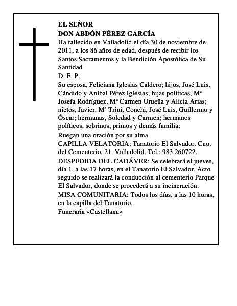 Don Abdón Pérez García