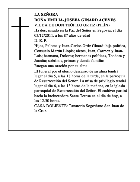 Doña Emilia-Josefa Ginard Aceves