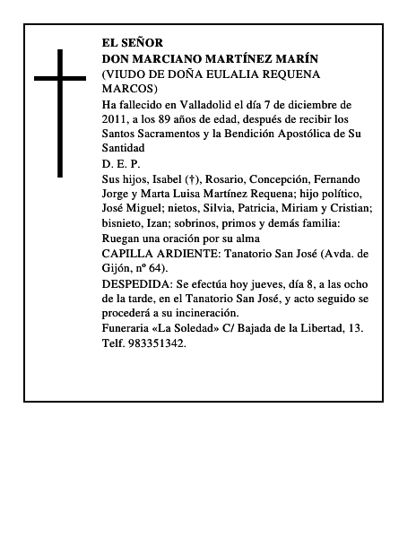 Don Marciano Martínez Marín