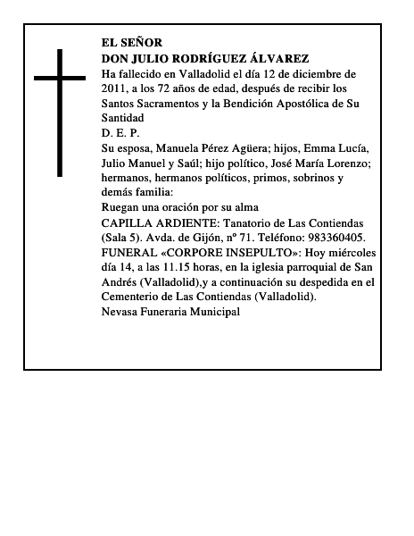 Don Julio Rodríguez Álvarez