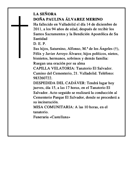 Doña Paulina Álvarez Merino